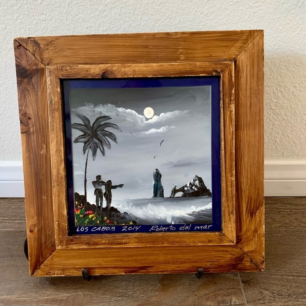 Framed Art Tile Los Cabo’s Roberto Der Mar 11.5/11.5”